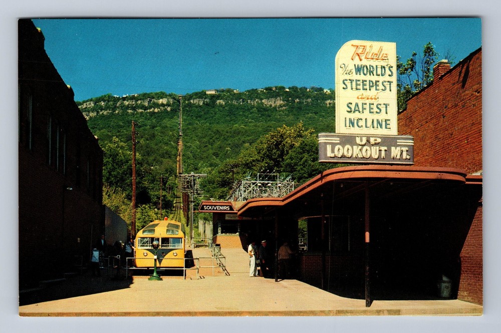 Chattanooga TN- Tennessee The Incline Station Vintage Postcard Post