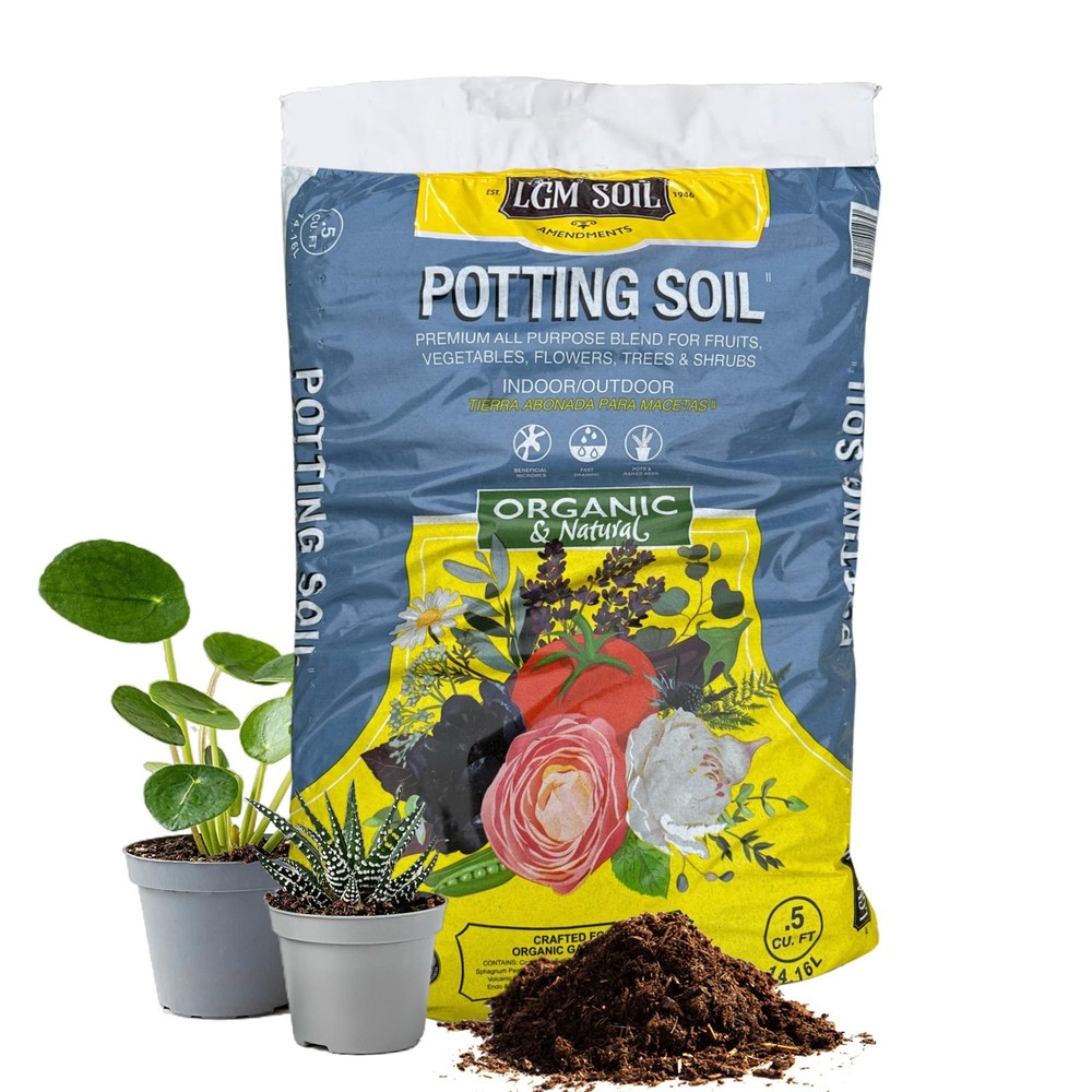 Soil All-Purpose Potting Soil Mix - Organic Houseplant Soil - Natural Potting...