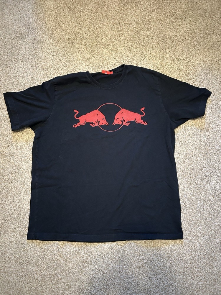F1 Red Bull Racing Team PUMA Tshirt Men's XL Black Short Sleeve