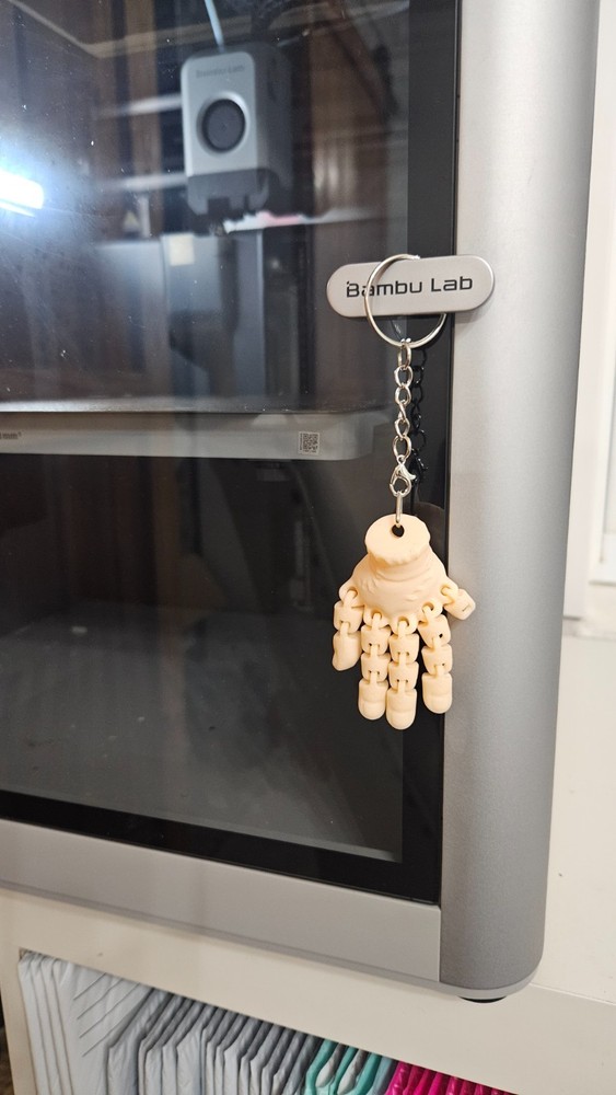 Thing - Wednesday Addams Themed 3D Keychain/Bag Charm/Backpack Clip