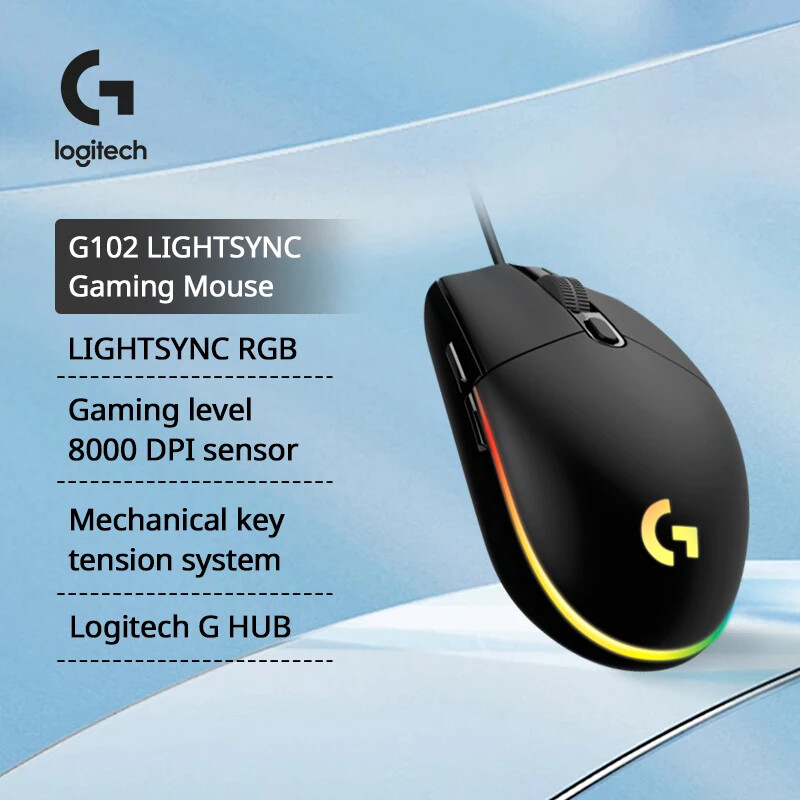 Original Ergonomic Mouse with 8000DPI Optical Sensor and 16.8M Color LED Customization