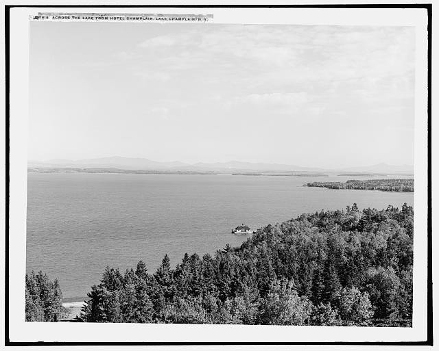 Photo:Lake Champlain NY c1904 View from Hotel Champlain
