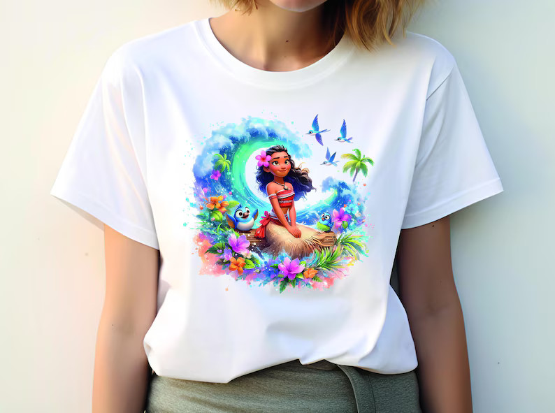 Disney Moana Maui Magic Kingdom Disneyland White T-Shirt, Gift For Friends