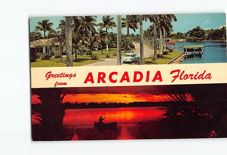 Postcard Greetings from Arcadia Florida USA