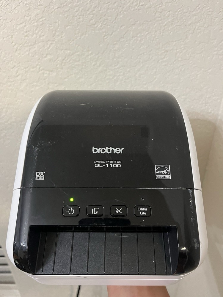 Brother QL-1100 Wide Direct Thermal Label Printer No Power Cord Professional Use