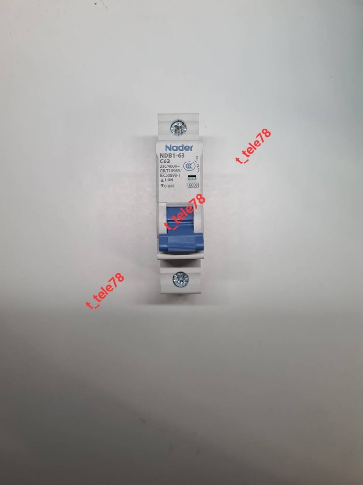 Nader NDB1-63 C63   63A 1P 230/400V Circuit Breaker (1 PCS)