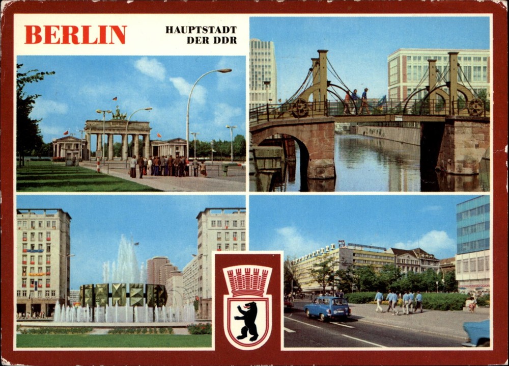 Berlin Brandenburg Gate Berlin Germany vintage postcard g939