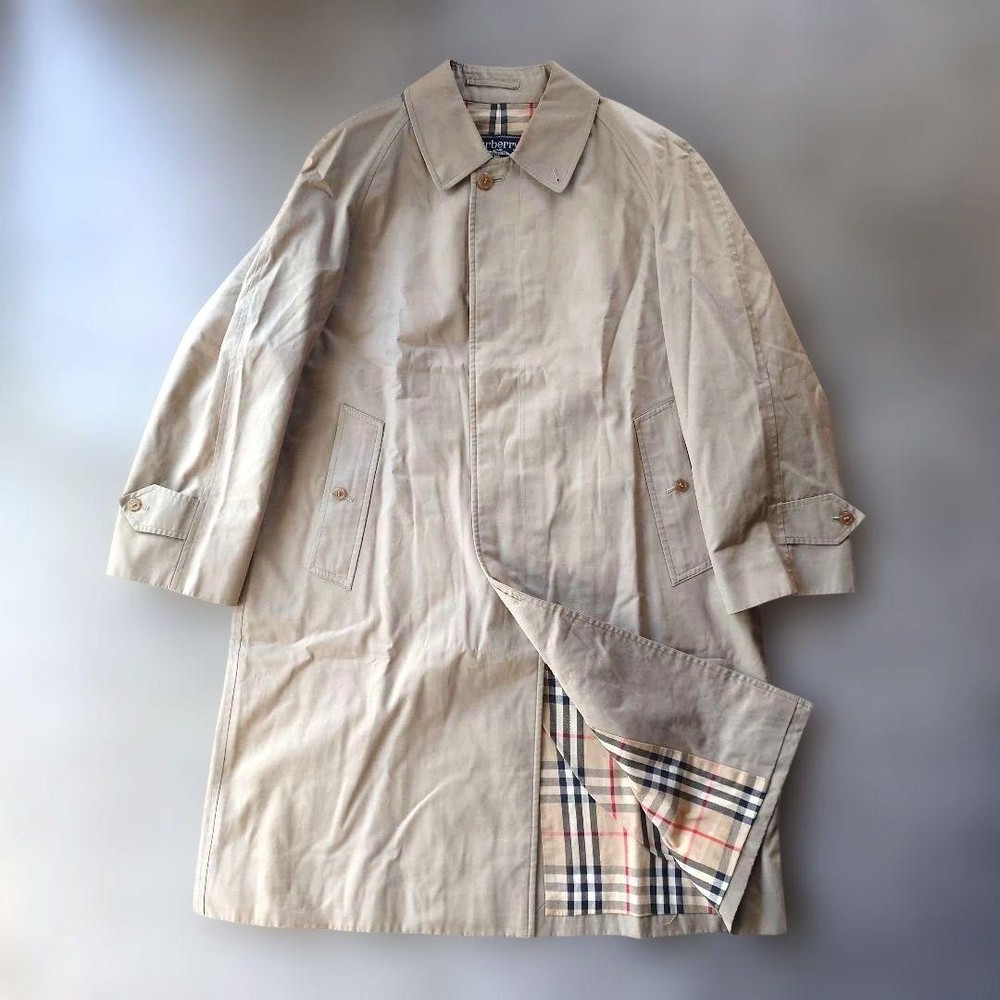 Burberry Trench Coat 165cm Beige Cotton Used Mens M