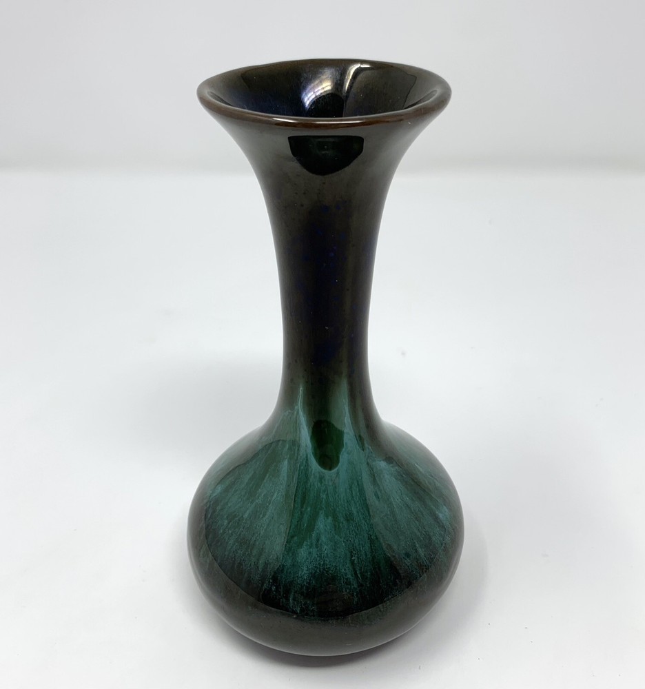 Vintage Blue Mountain Canada Art Pottery Teal Drip Glaze MCM 5.5