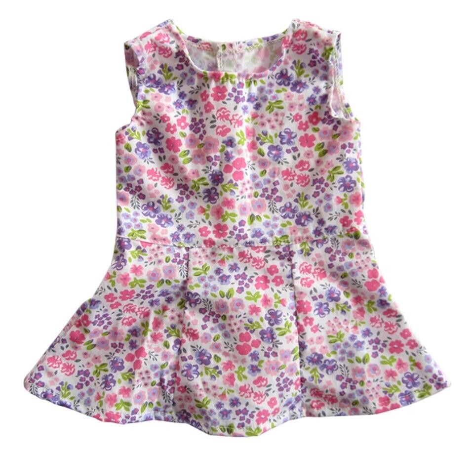 Floral Dress for 18 Inch American Girl Doll Clothes
