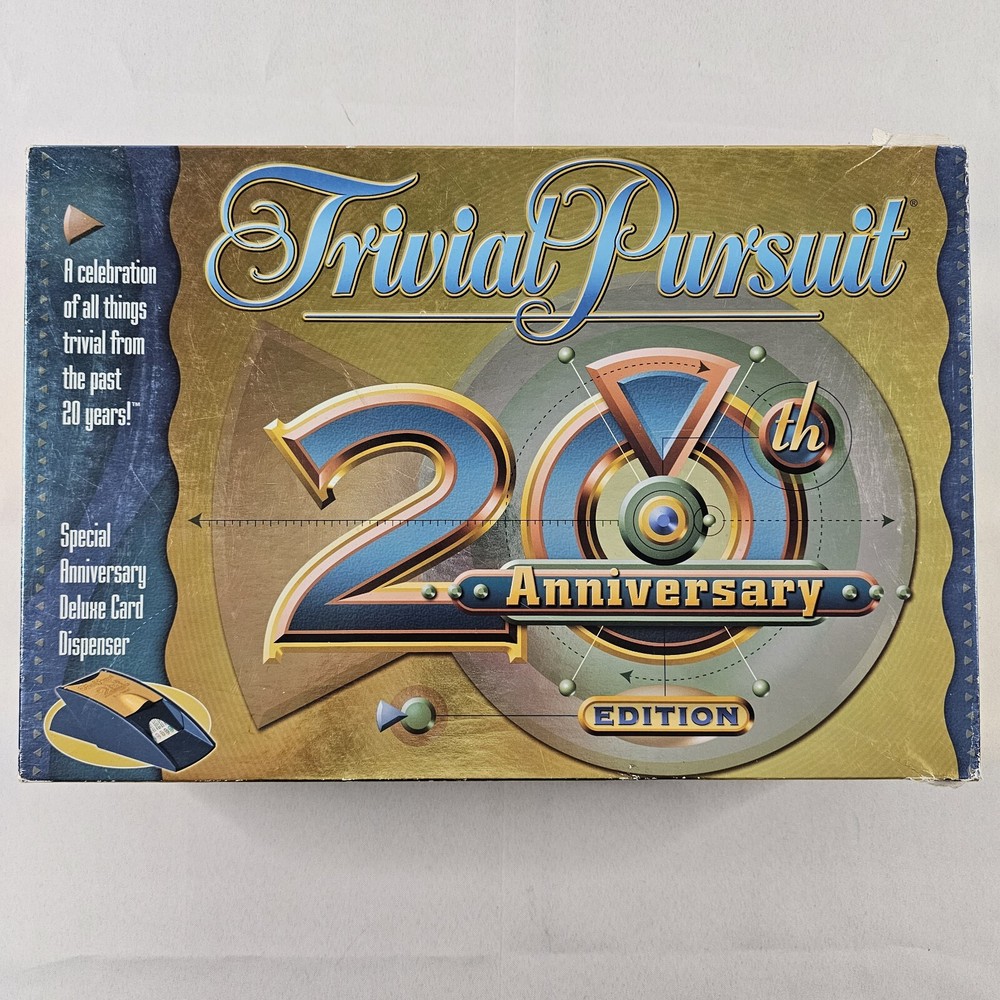 Trivial Pursuit 20th Anniversary Edition Hasbro Board Game Vintage 2002 Complete