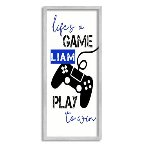 Life's A Game Phrase Personalized Framed Giclee Art by TSB and Co.