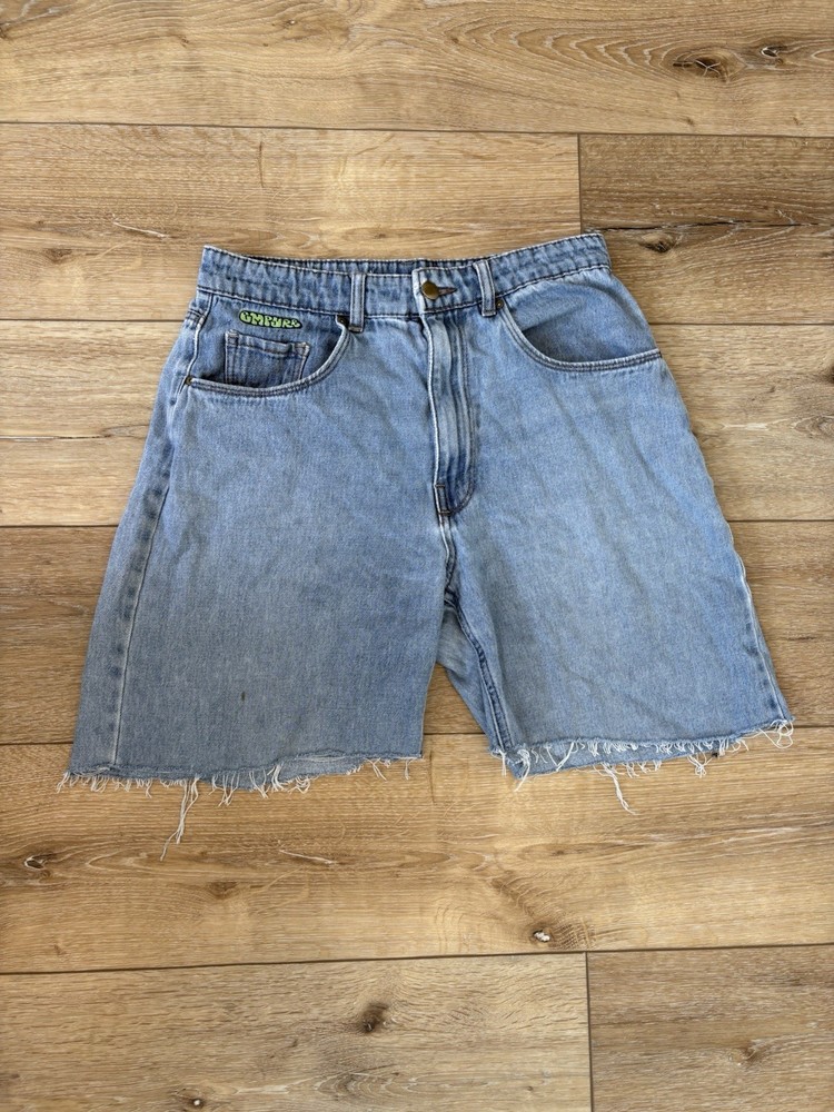 Empyre Raw Hem Tori Loose Fit HR Denim Baggy Skate Y2k Jorts | size Unknown