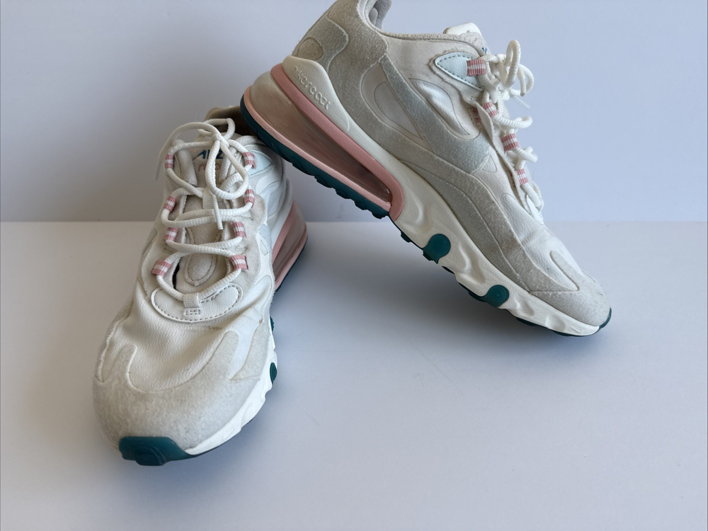 Nike Air Max 270 React American Modern Summit White Sz 7.5 Atheleisure