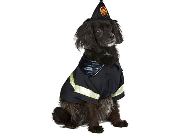 Rubies Firefighter Pet Costume for Dogs or Cats, Small