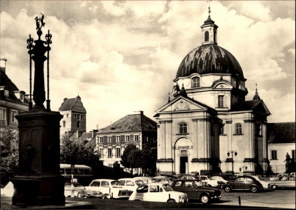 RPPC Warsaw Poland Church vintage postcard p164