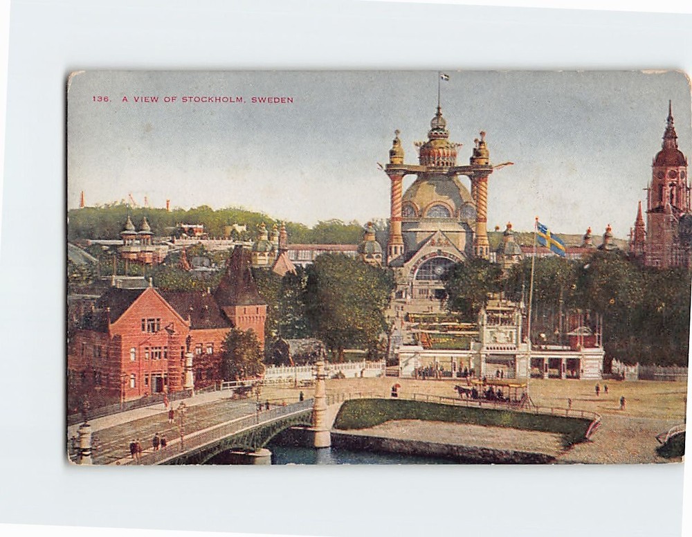 Postcard View of Stockholm Sweden