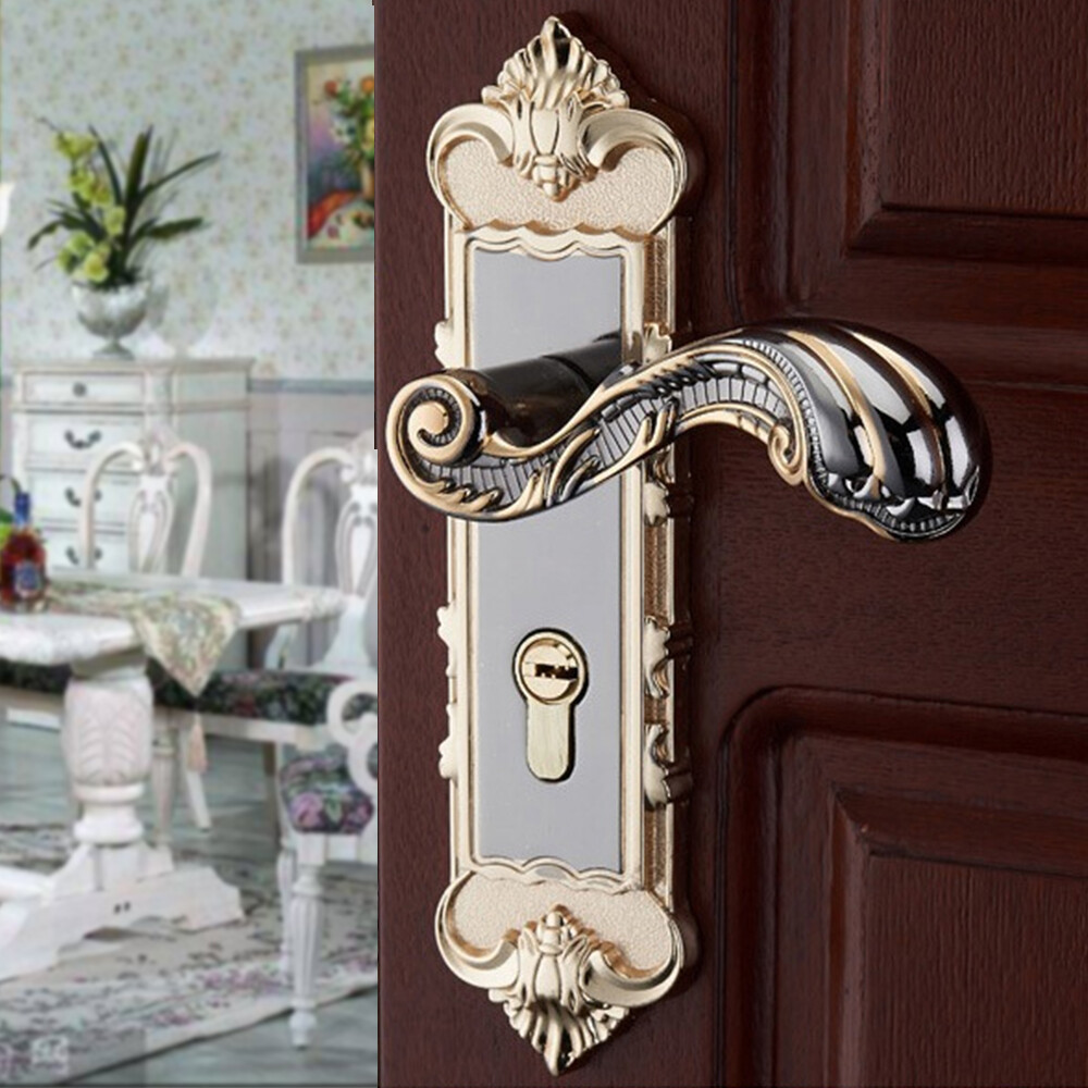 High-Security Zinc Alloy Door Handles with Double Lock Tongue and Silent Function