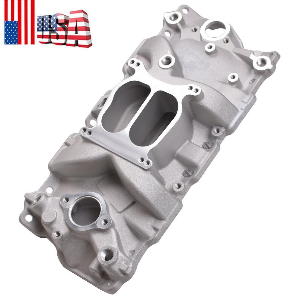 High-Performance SBC Dual Plane Aluminum Intake Manifold for Chevy Non-EGR Engines