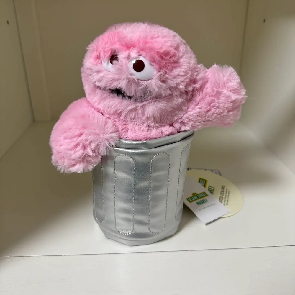 SESAME STREET Plush Mascot Toy S - Oscar Pink Japan NEW