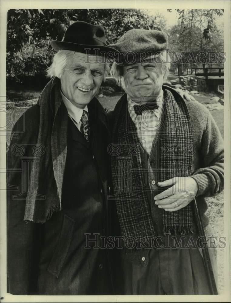 1981 Press Photo Actors Bob Newhart, Don Rickles in 