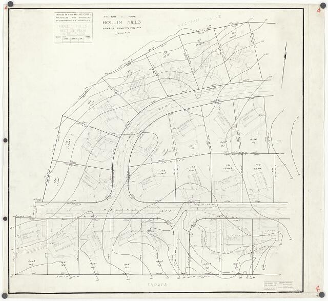 Martha Rd., Fairfax County, Virginia. Site plan;, Hollin Hills, Section Four