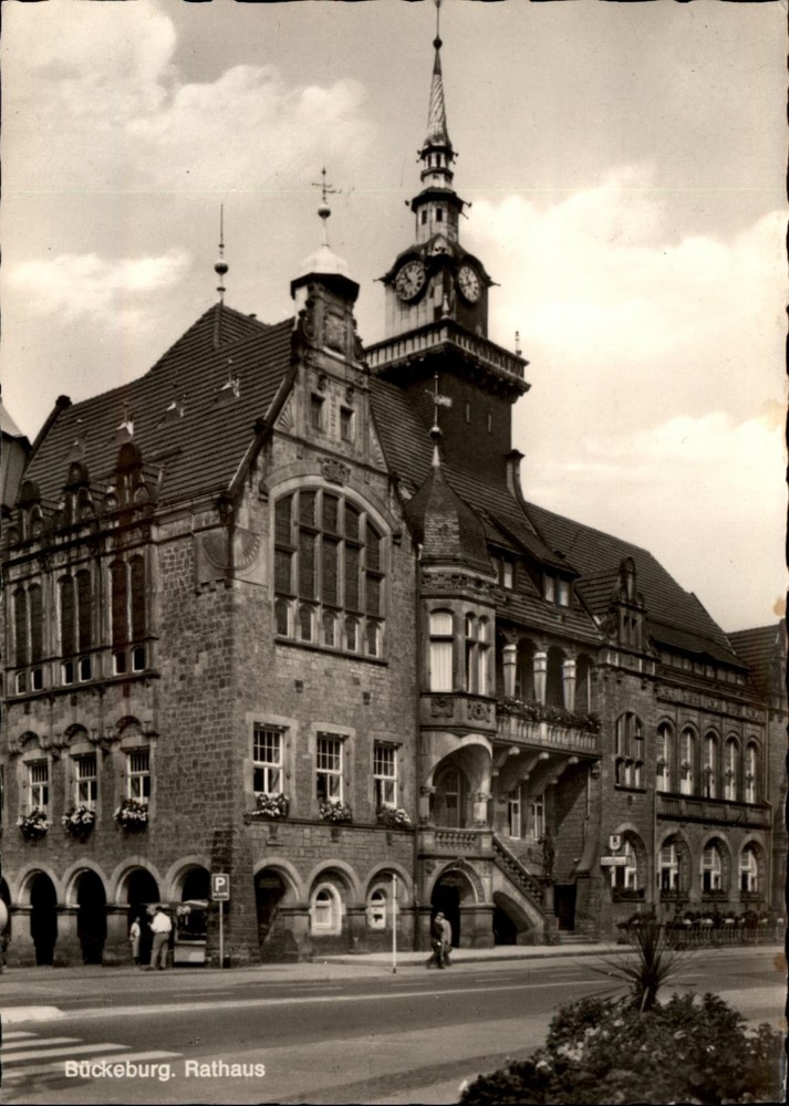 RPPC Rathaus Buckeburg Lower Saxony Germany vintage postcard h208