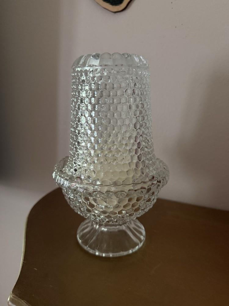 Fairy Lamp Thousand Eye 1000 eye clear Vintage Duncan Miller