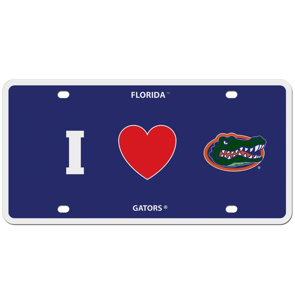 florida gators college football car tag styrene license plate made in usa