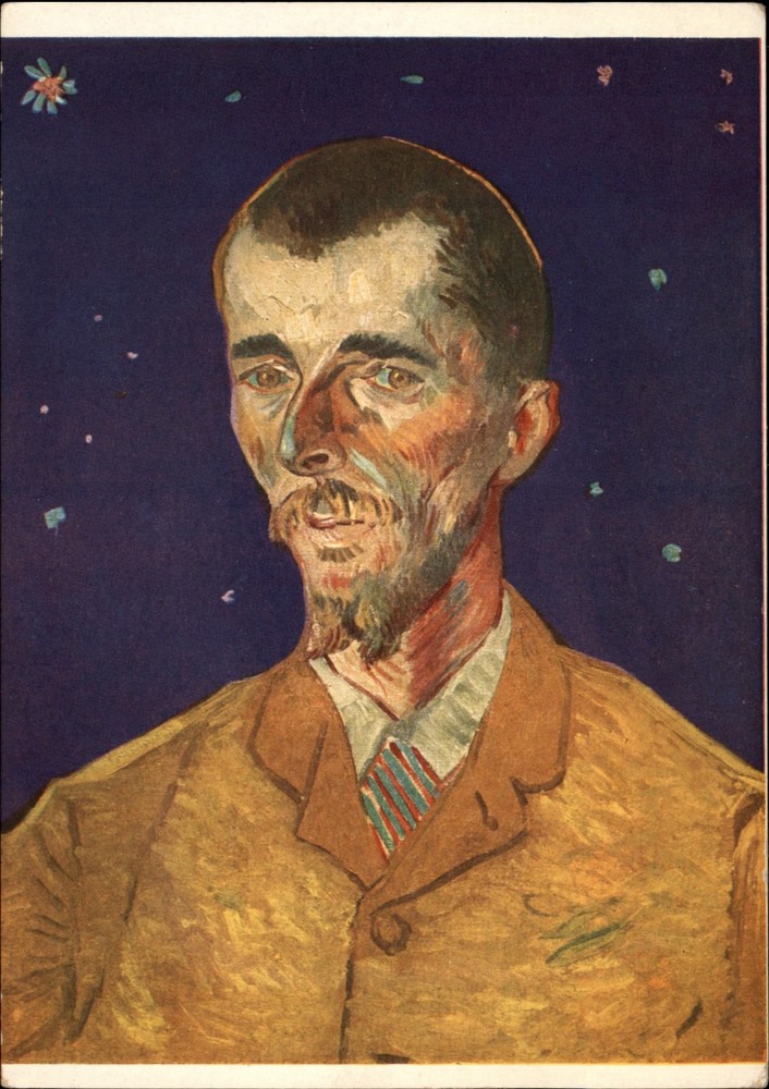 Vincent Van Gogh Self Portrait vintage art postcard z571