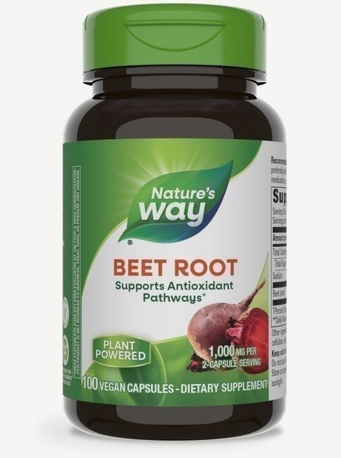 NATURES WAY - Beet Root - 100 Vegan Capsules