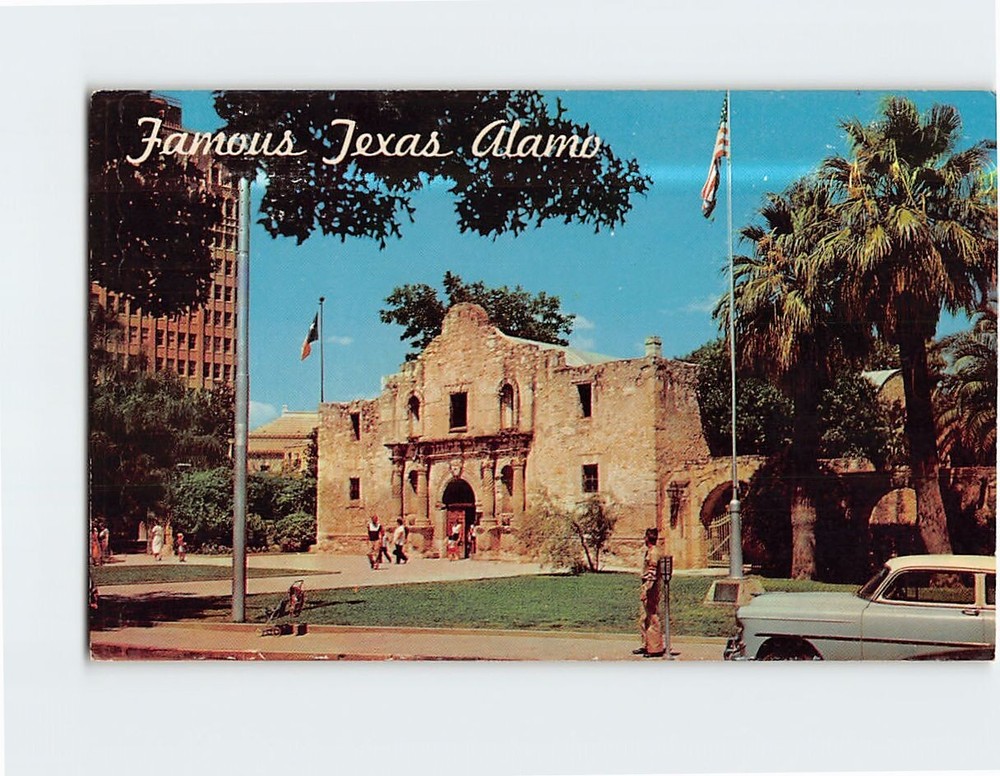 Postcard Mission San Antonio De Valero The Alamo San Antonio Texas USA