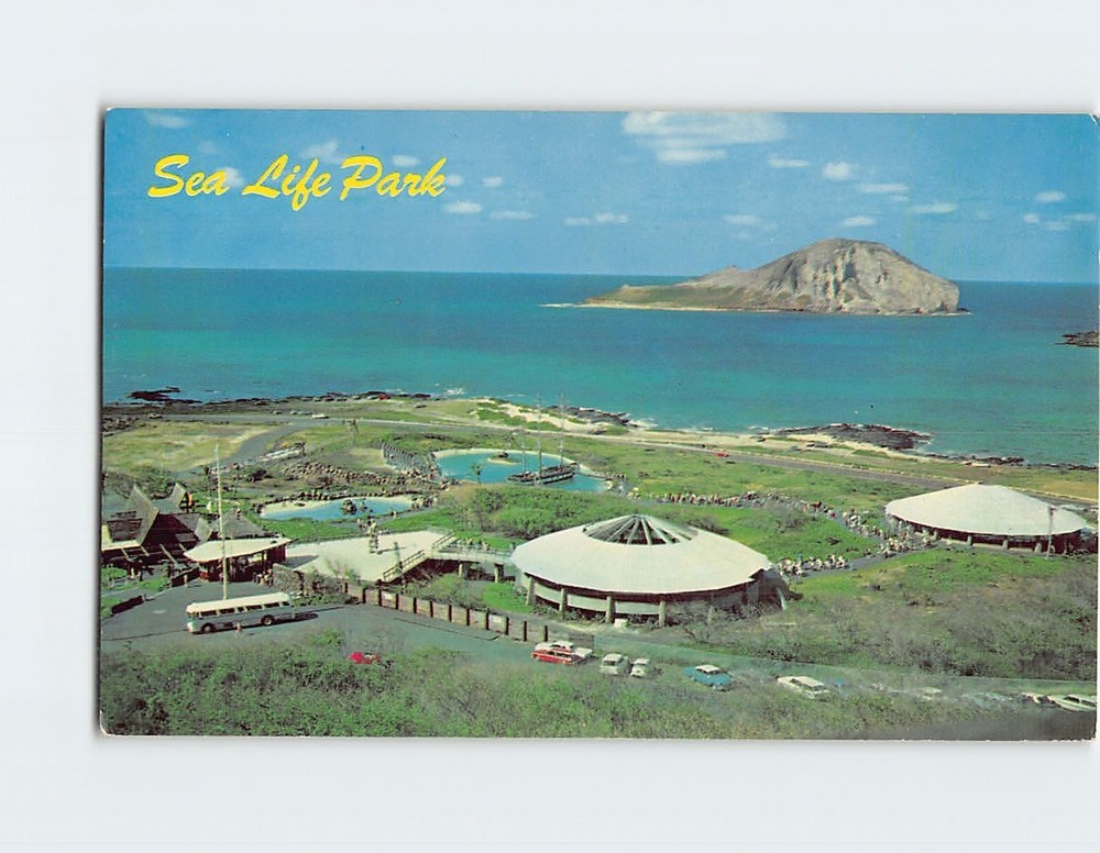 Postcard Aerial View Sea Life Park Hawaii USA