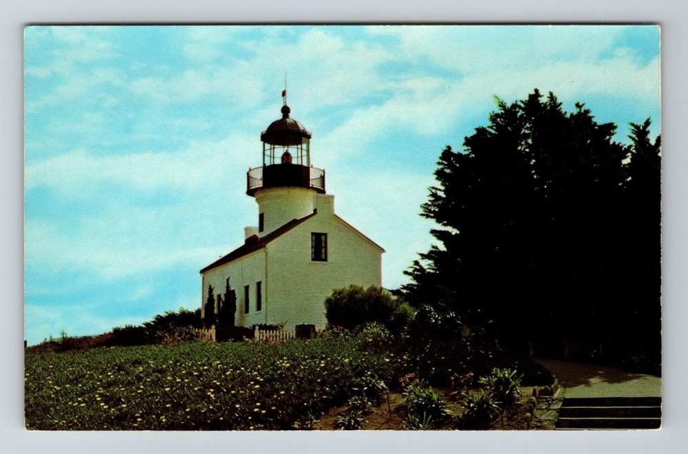 San Diego CA-California, Old Point Loma Lighthouse, Vintage Postcard