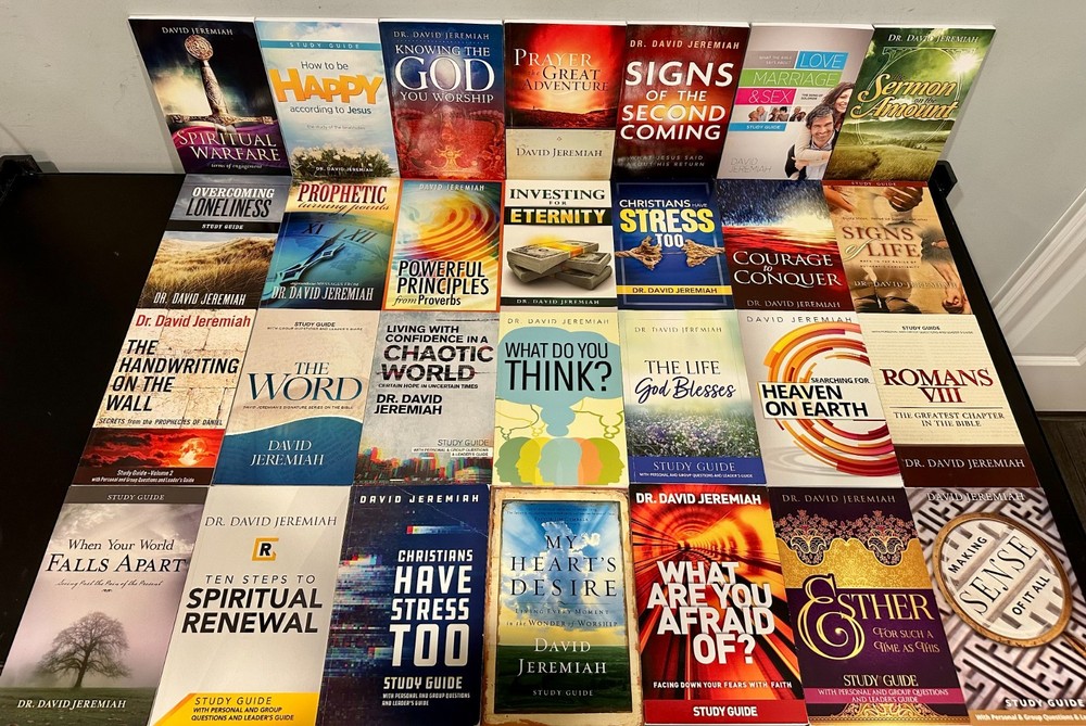 David Jeremiah Study Guide Lot of 28 (Prayer, Spiritual Warfare, Prophecy, etc)
