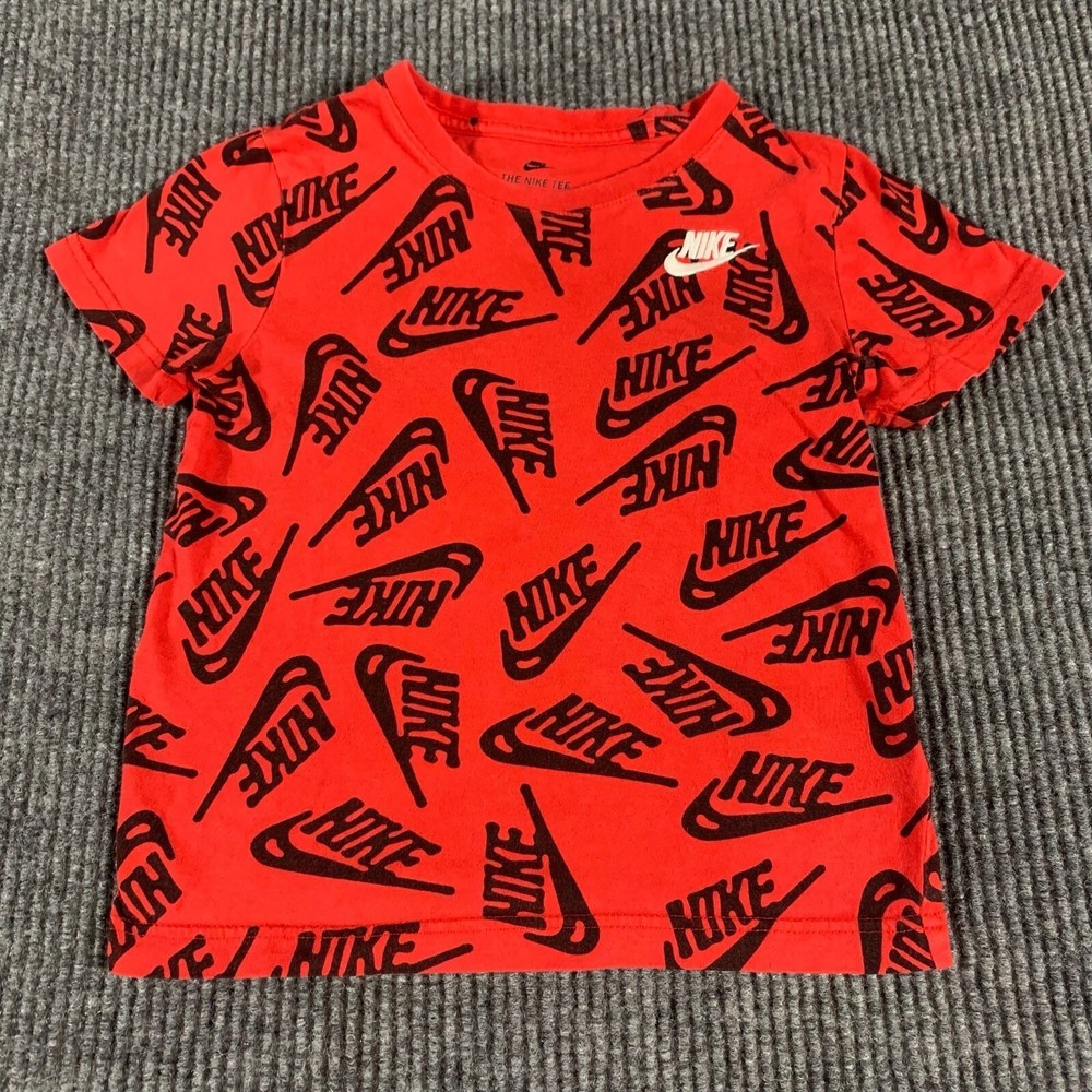 Nike T Shirt Baby Toddler 6M 6 Months Swoosh Embroidered AOP Athletic Cut Cool