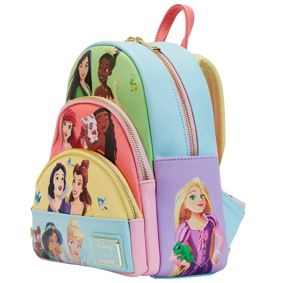 Loungefly Disney Princess Triple Pocket Mini Backpack New