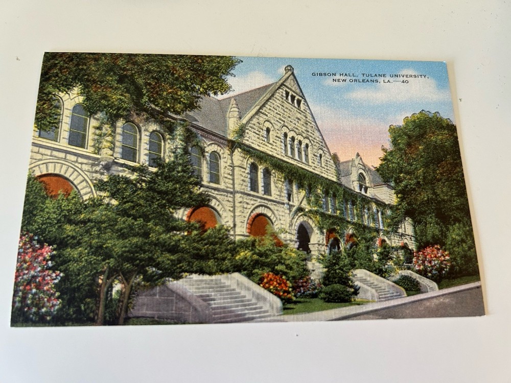 Gibson Hall Tulane University New Orleans Louisiana Postcard