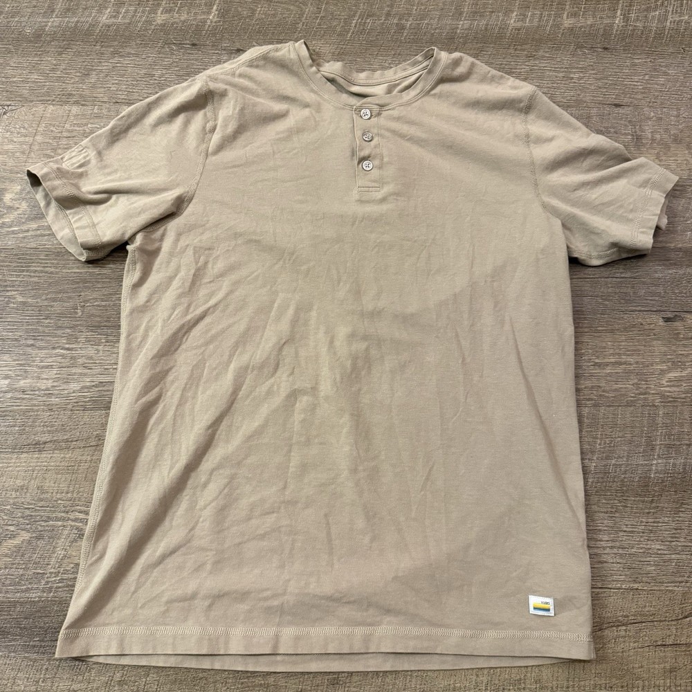 Vuori Mens Ever Henley Tee Size Medium