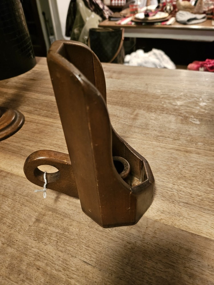 Primitive Wooden Candle Holder
