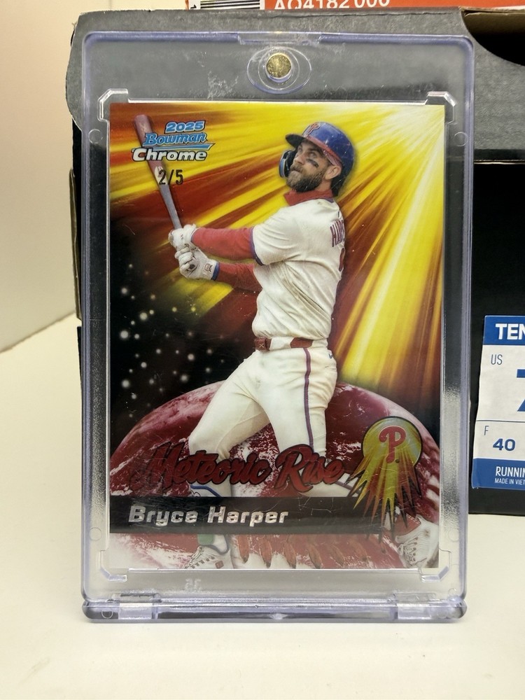 2025 Bowman Chrome Bryce Harper Meteoric Rise Red /5
