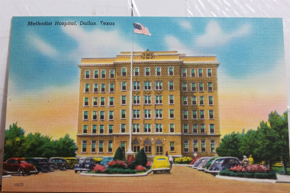 Texas TX Dallas Methodist Hospital Postcard Old Vintage Card View Standard Post