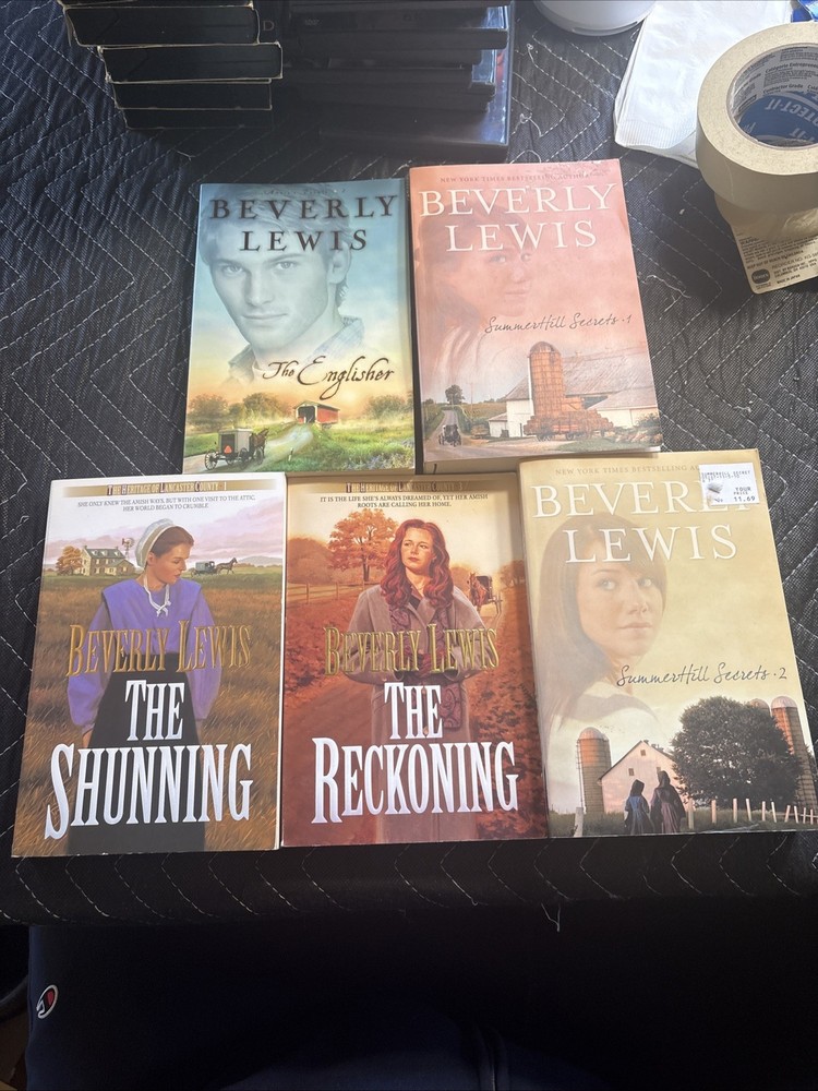 Lot Of 6 Beverly Lewis Amish Mixed Christian Romance