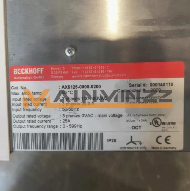 ONE PC USED BECKHOFF AX5125-0000-0200 AX512500000200 Servo Driver