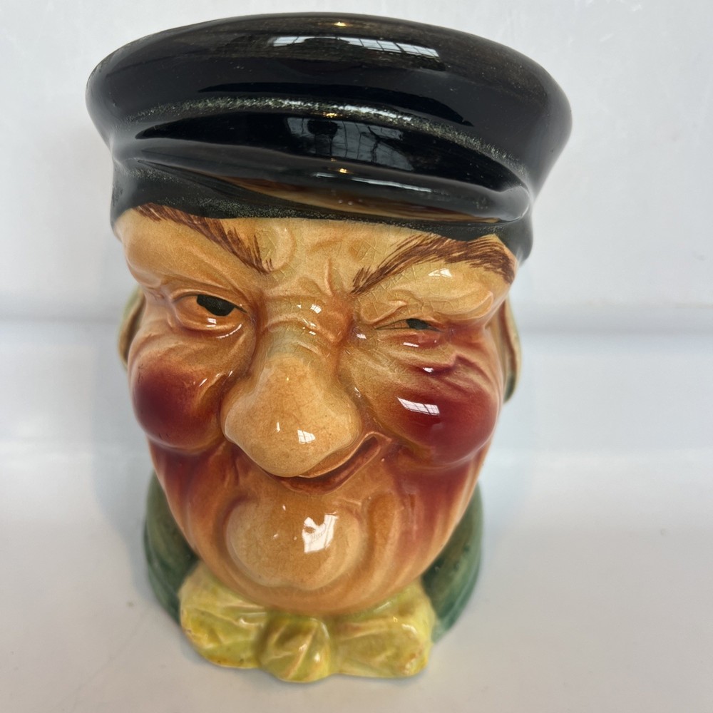 Vintage Toby Wall Pocket Winking Old Man Hand Painted Made in Japan