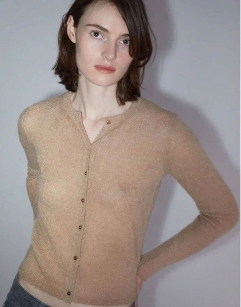Paloma Wool Avec Plaisir Print Long Sleeve Button Cardigan S  Good condition
