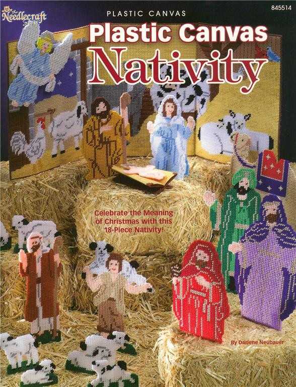 Plastic Canvas Christmas NATIVITY Plastic Canvas Pattern Paperback Book NEW