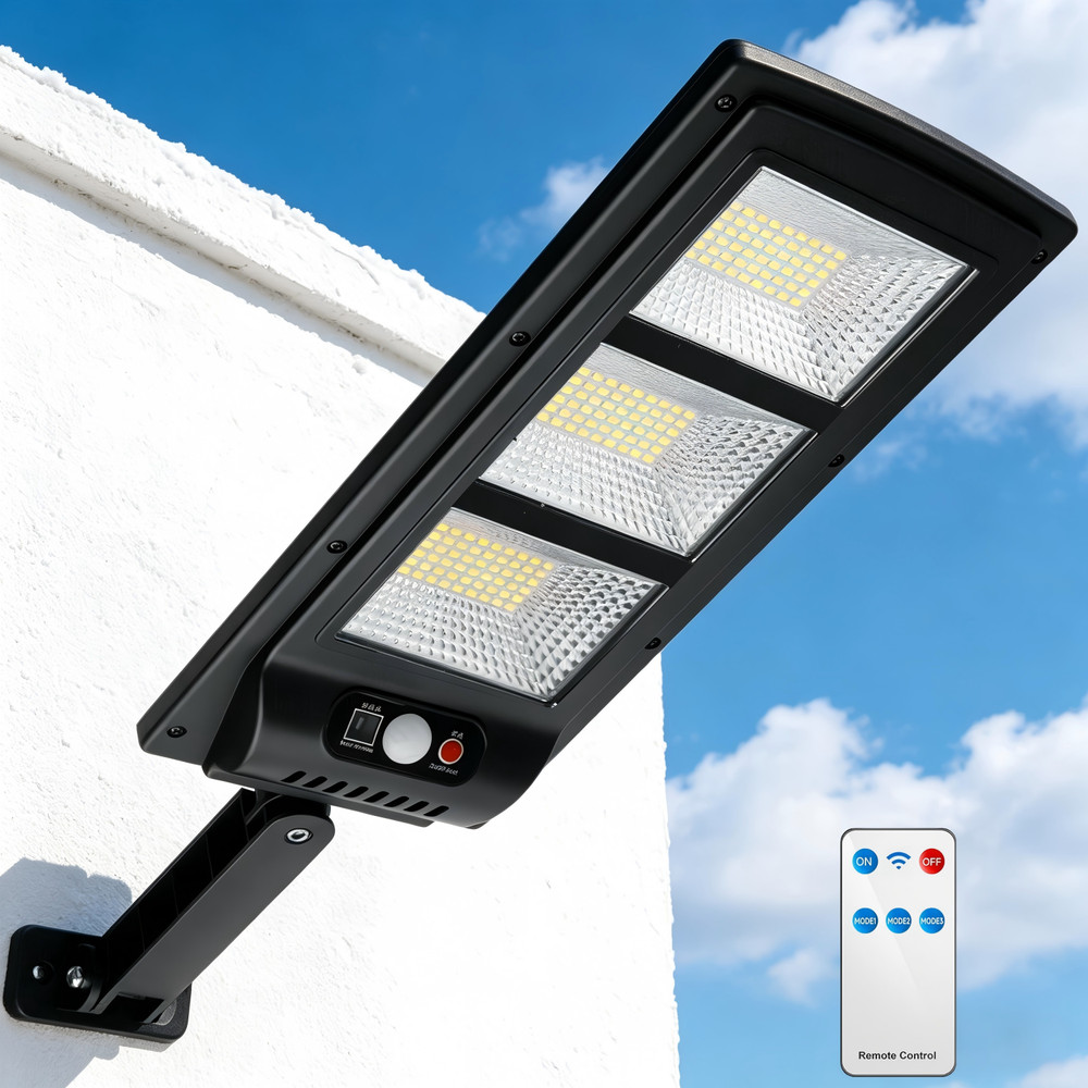 990000LM LED Solar Street Light Commercial Dusk To Dawn Outdoor Road Wall Lamp