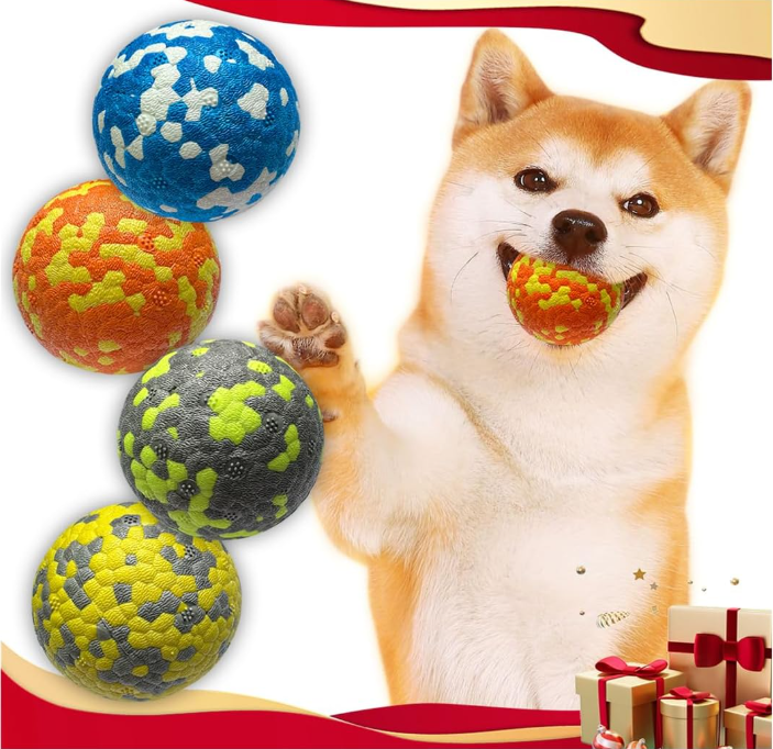 Indestructible Dog Tennis Balls – Durable, Bouncy, Floating Fetch Toy