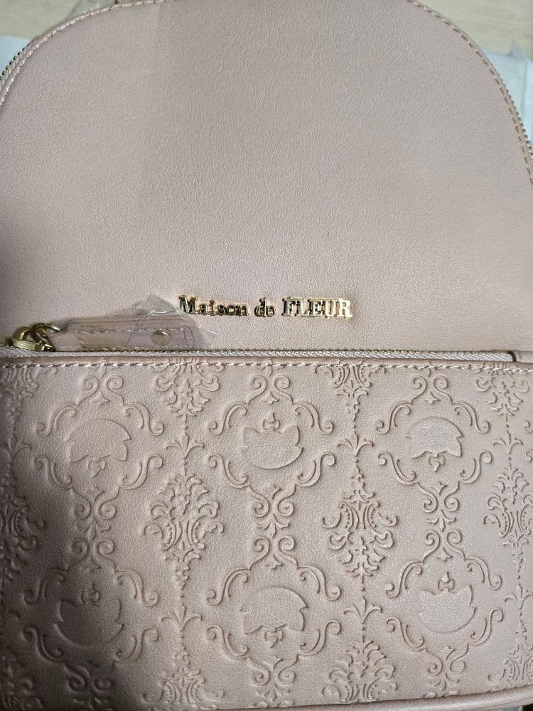 Maison de FLEUR Disney collaboration pink embossed bag